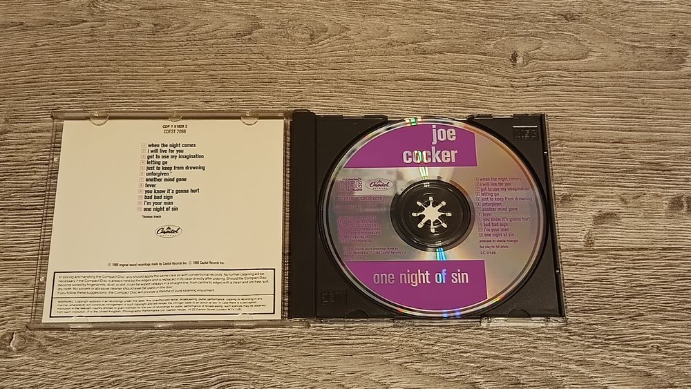 Joe Cocker One night of sin  CD