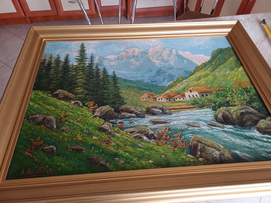 Obraz malowany na płótnie 82x63 cm