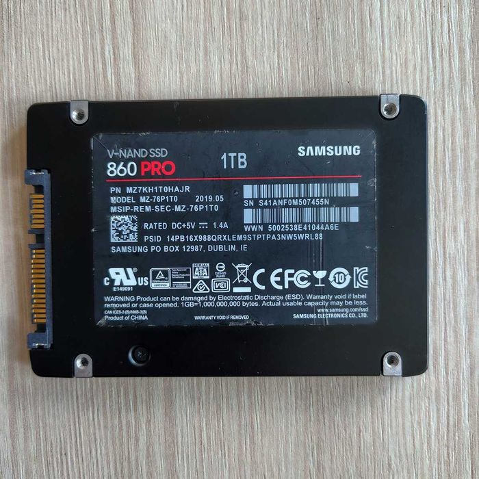 SSD Samsung 860 PRO 1TB MZ-76P1T0