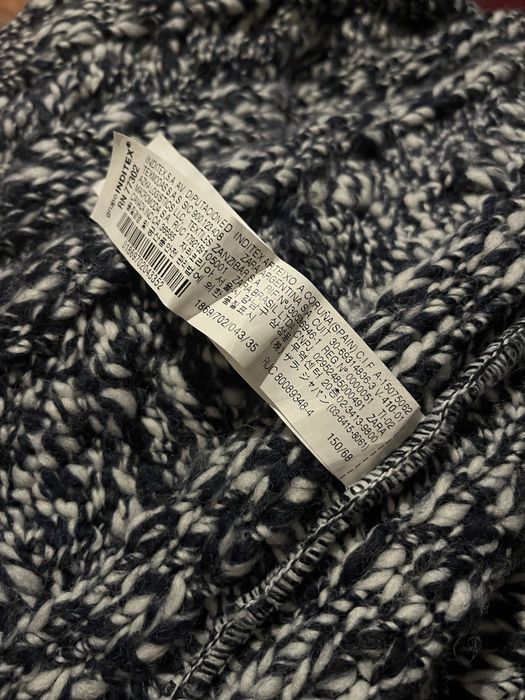 Zara sweter narzutka peleryna ponczo kardigan dzianina r . 152