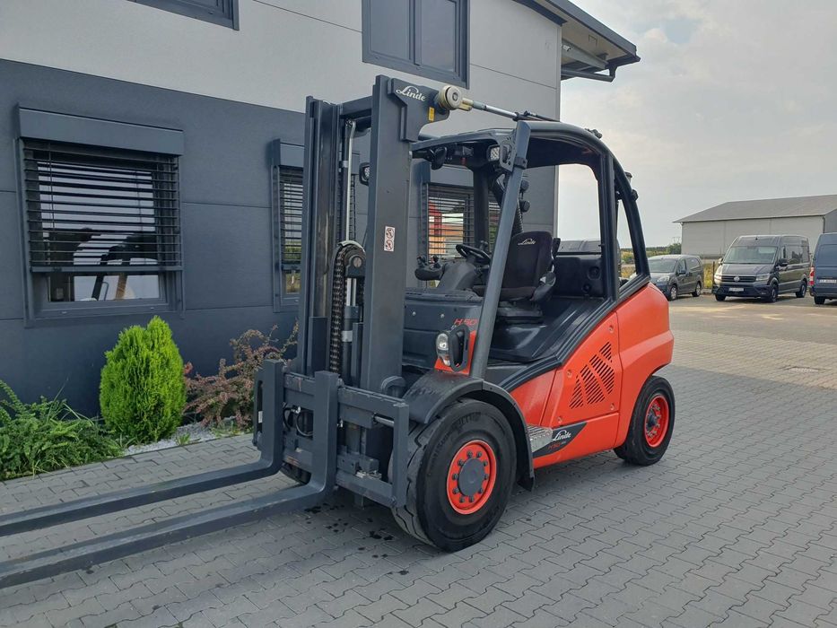 Wózek widłowy Linde H50D-02 wolny skok 2018r Diesel H40 H45 przesuw