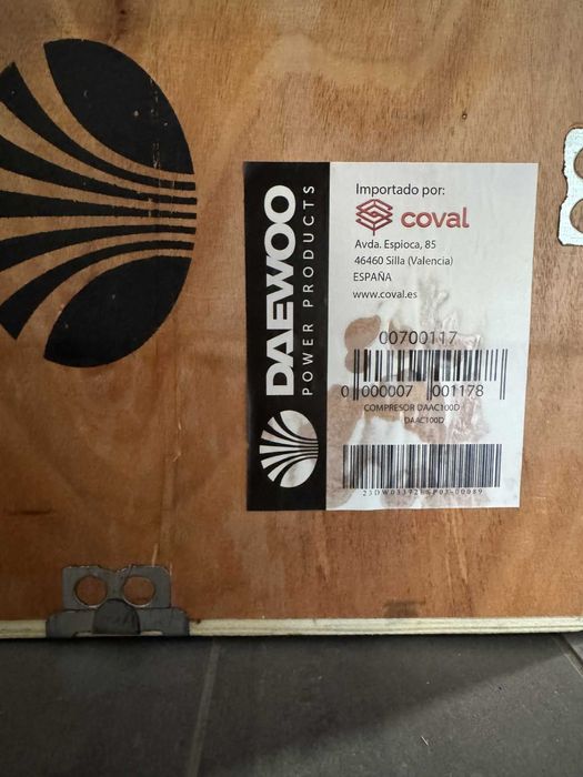 Compressor Daewoo 100L NOVO