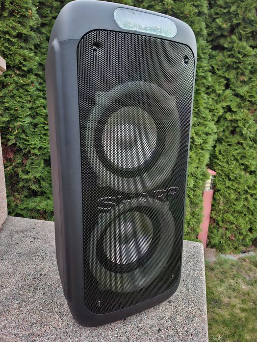 Głośnik Power Audio Sharp PS-949 66W Bluetooth Mikrofon Karaoke Czarny