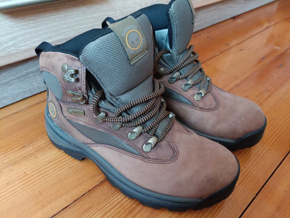 Timberland Women's Chocorua Trail Mid Черевики жіночі мембрана Gore-Tex Шкіряні трекінгові розмір 37.5