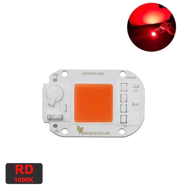 Красный светодиод (620-630 нм)50Вт/220В. Безплатна Доставка