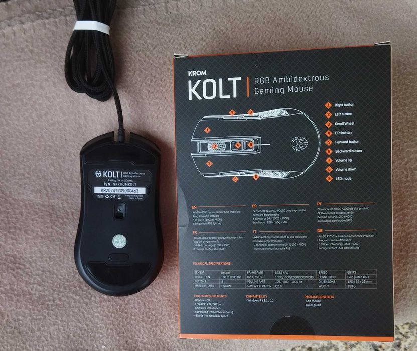 Rato Gaming Krom Kolt RGB