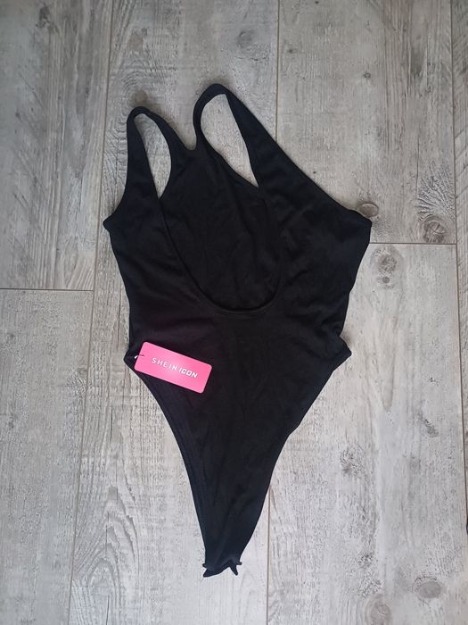 Bandażowe body bez pleców, body na lato,  shine