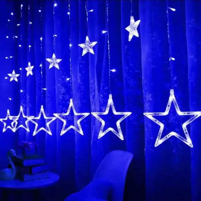 Світлодіодна гірлянда штора 3х1 м Зірки 138 LED