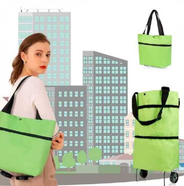 Складная тележка для покупок, сумка-тележка с колесами, складная сумка