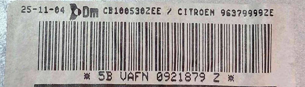 Airbag Passageiro 96379999ZE - CITROËN C3 I