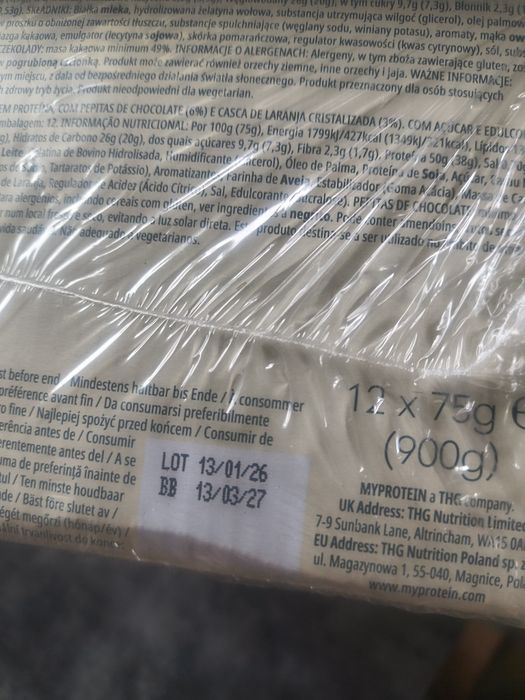 Myprotein ciastka +batony