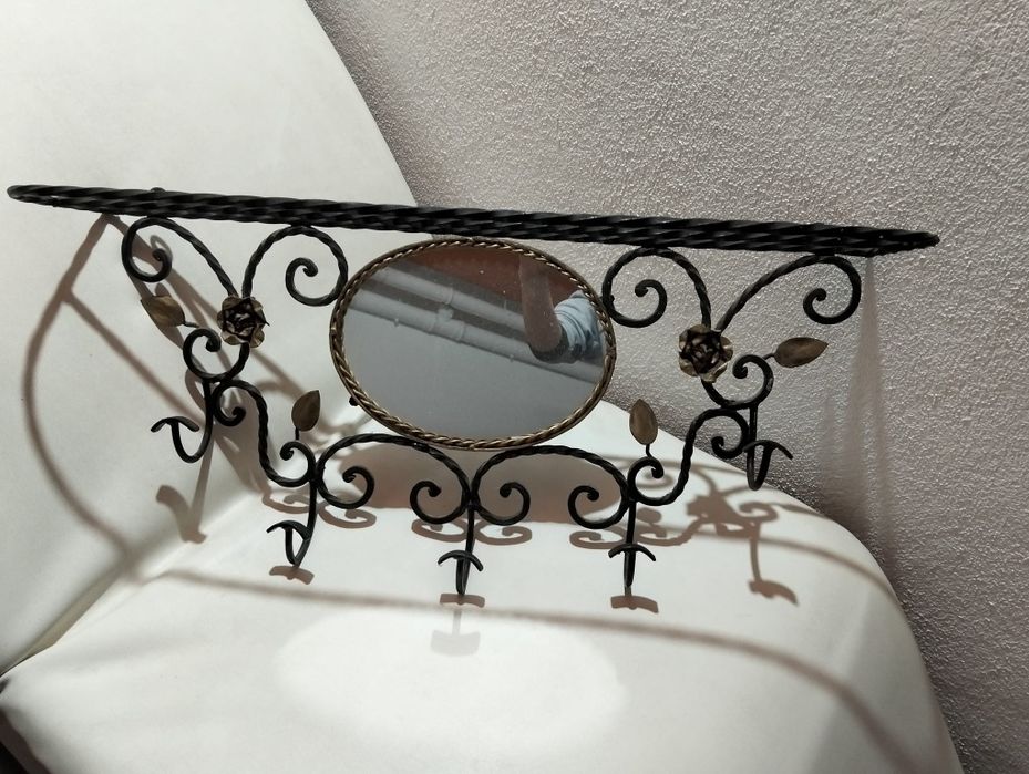 Vendo cabide bengaleiro em ferro com espelho