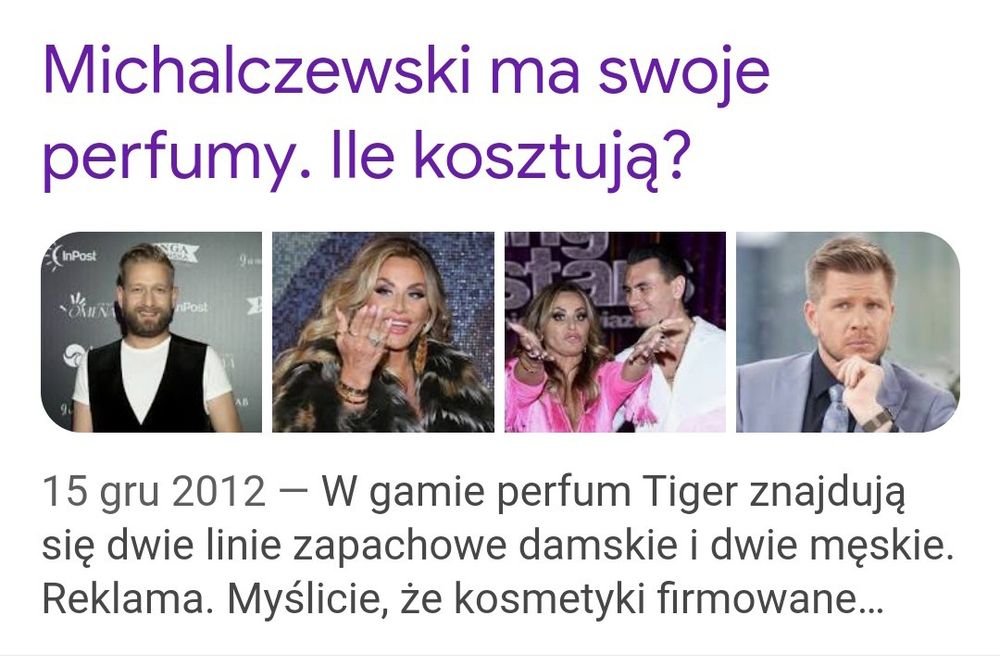 Perfumy męskie Tiger by Michalczewski