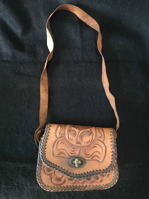 Mala de pele, Vintage, bom estado, muito bonita