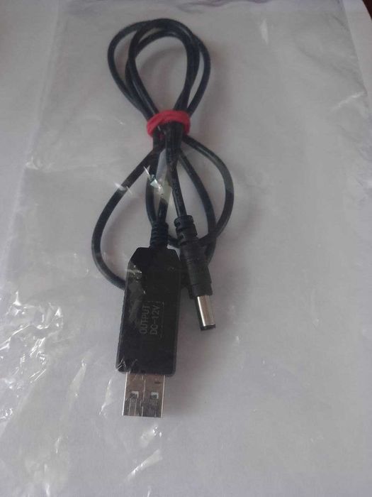 USB Кабель output DC 5V-12V живлення питания от повербанка к роутеру