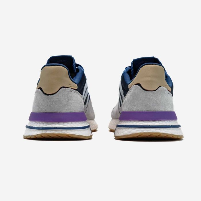 Мужские кроссовки Adidas ZX 500 'Blue, Purple, Grey' Размеры 41-45
