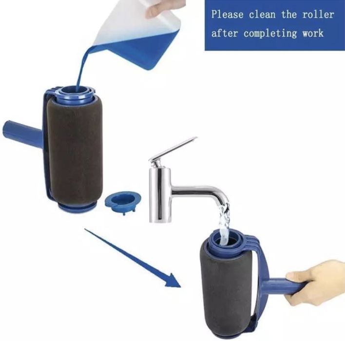 Kit rolo de pintura anti-gotas