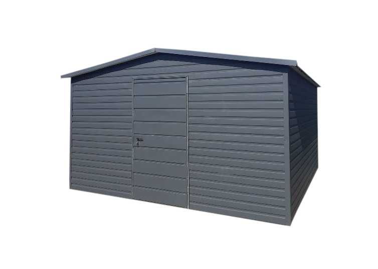 Garaż Blaszany Blaszak 4x5m GRAFIT MAT od PRODUCENTA