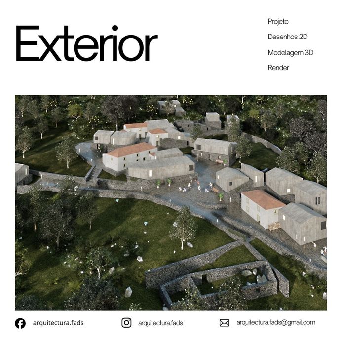 Desenho e modelação 3D Render. Arquitetura e design Interior