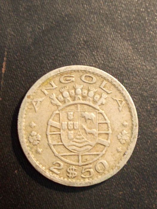 moeda de 2,5 escudos - Angola	1967	-Cupro Niquel - Bela MBC+*