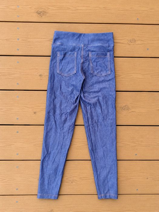 Leggings efeito ganga azuis Estilo de Viver M | Blue denim-look leggings Estilo de Viver M