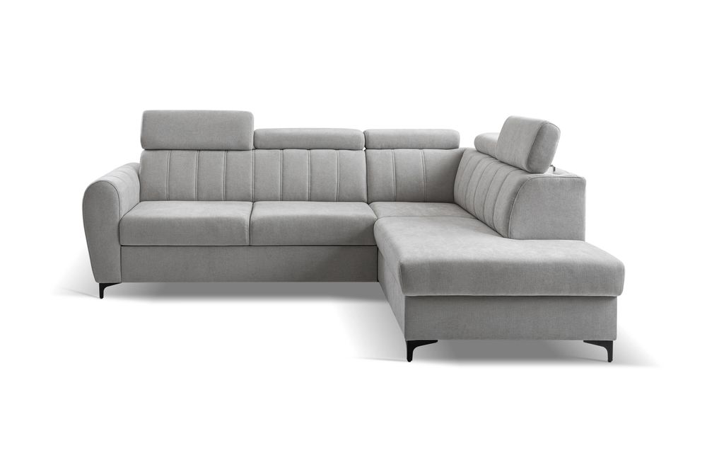 Narożnik FORIO L 262 x 200 - funkcja spania, pojemnik, ruchome zagłówki