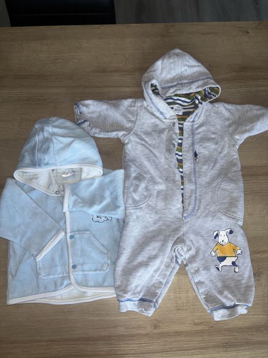Kombinezon dresowy cieply 68 i bluza gratis