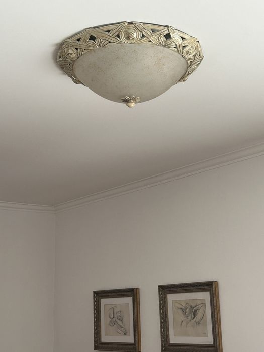 2 candeeiros plafond