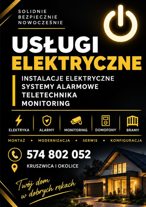 Usługi Elektryczne | Elektryk Kruszwica | Inowrocław | Strzelno