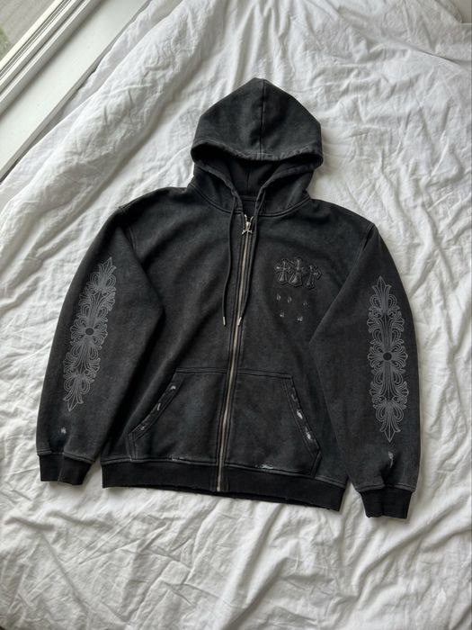 Zip-hoodie Chrome Hearts / opium /y2K