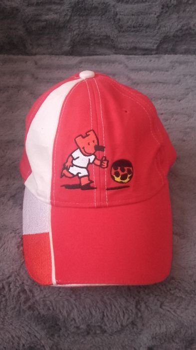 Czapka patriotyczna EURO biało czerwona flaga piłkarska sport mundial