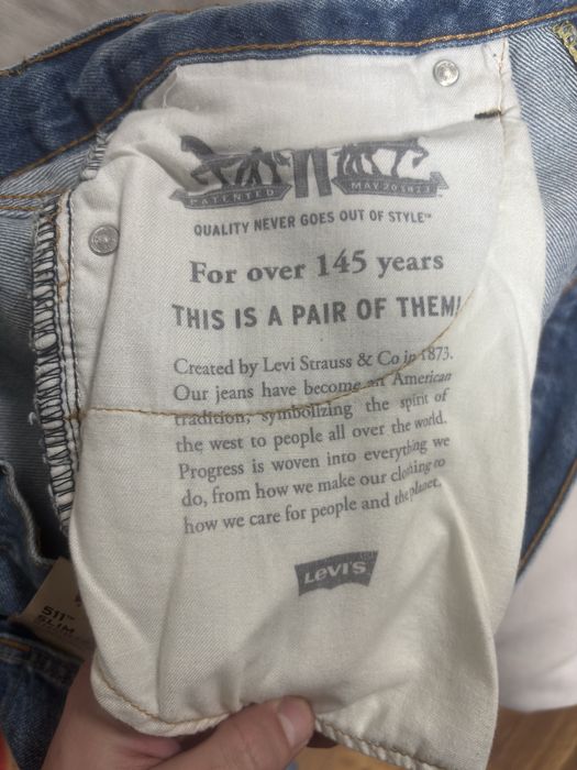 Джинсові шорти Levi’s 511 Slim, W32