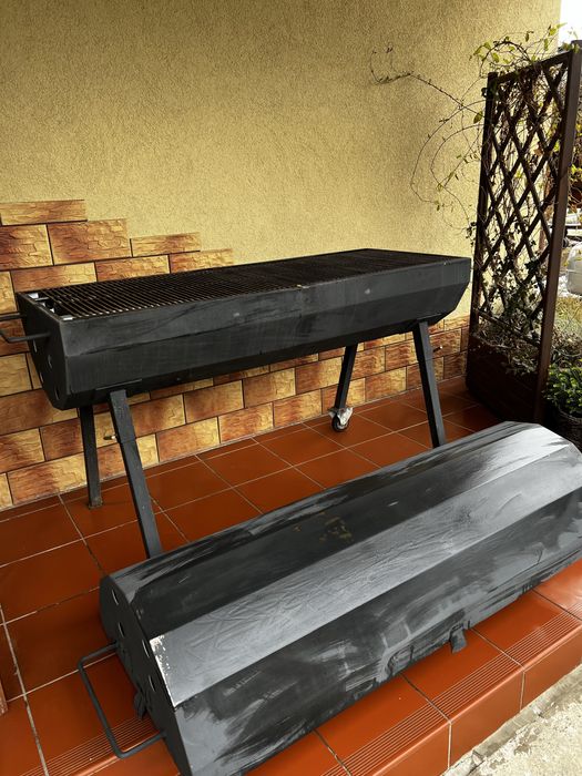 Grill na prosiaka 150cm. Solidny stalowy grill.