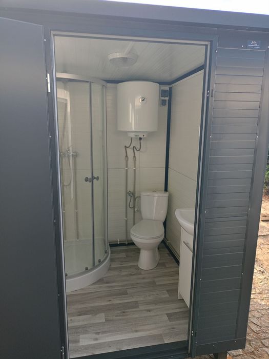 Kontener sanitarny łazienka ogrodowa stróżówki