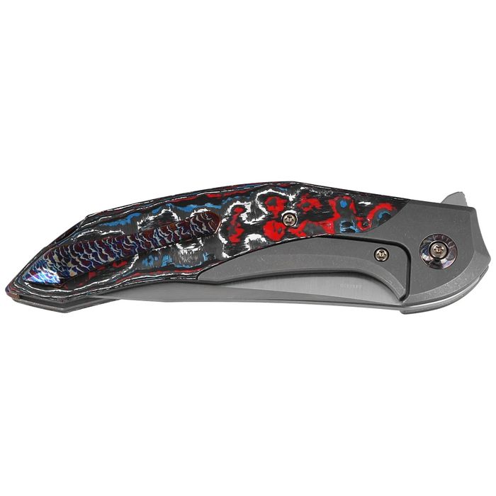 Nóż składany WE Knife Merata LE No 207/310 Titanium / (WE22008B-2)