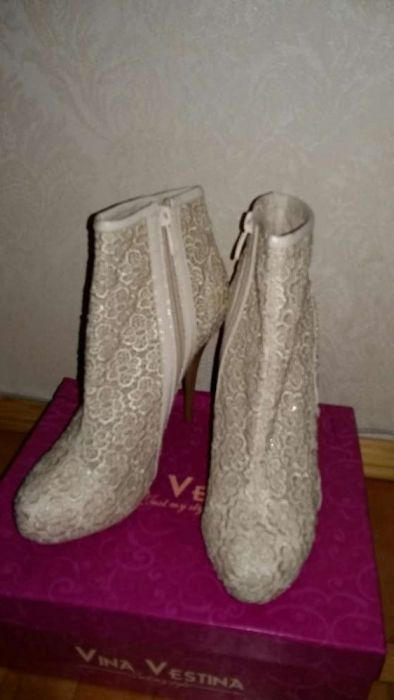 Свадебные ботинки, полусапожки, ботильоны, обувь на торжество