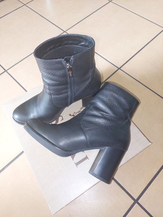 Botki lasocki 38r.skóra