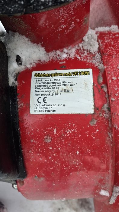Odśnieżarka spalinowa z napędem