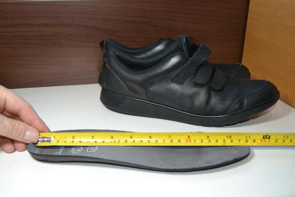 clarks 43р кроссовки кожаные кеды сникерсы туфли на липучке