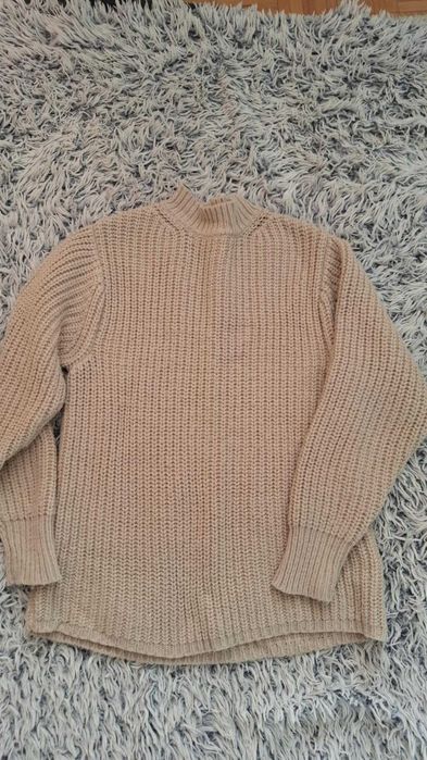 Ciepły sweter,luźny fason Zara roz.38-46
