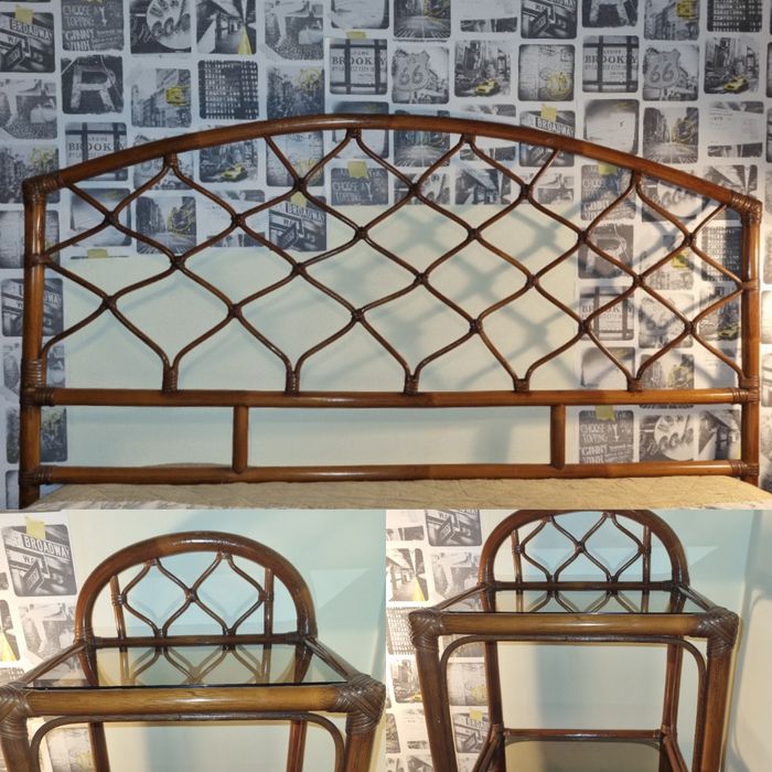 Headboard and bedside tables set64564351379585120