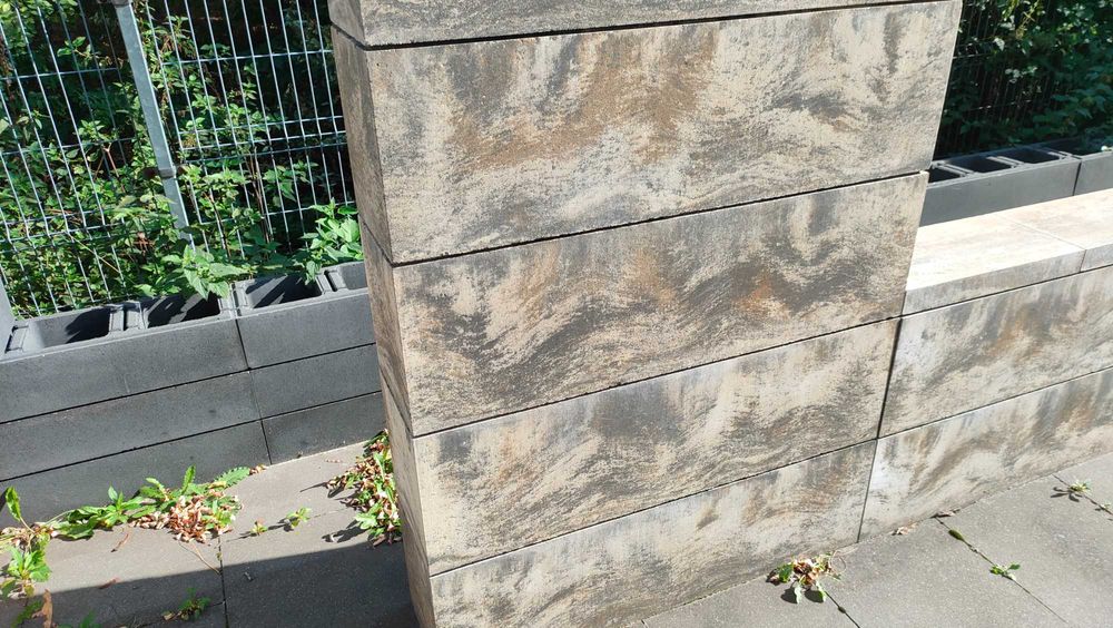Donica doniczka Pustak ogrodzeniowy ogrodzenie mur 100x30x25 płot blok