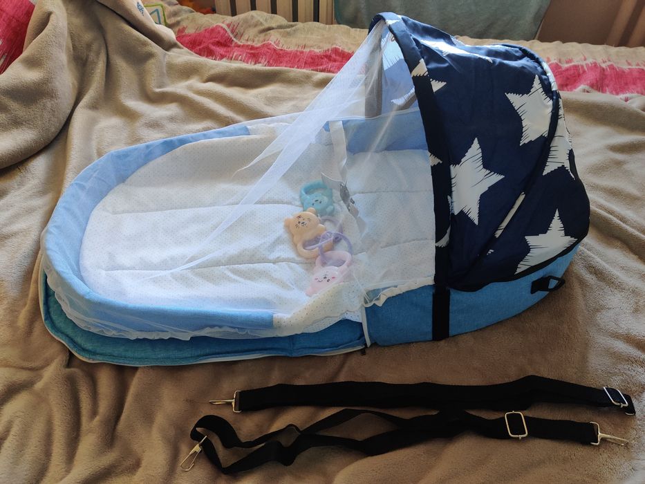 Łóżeczko niemowlęce przenośne turystyczne walizka podróż torba