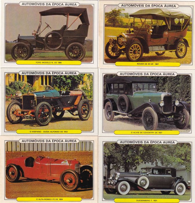Calendários -Automóveis da Época Áurea (40) Completa