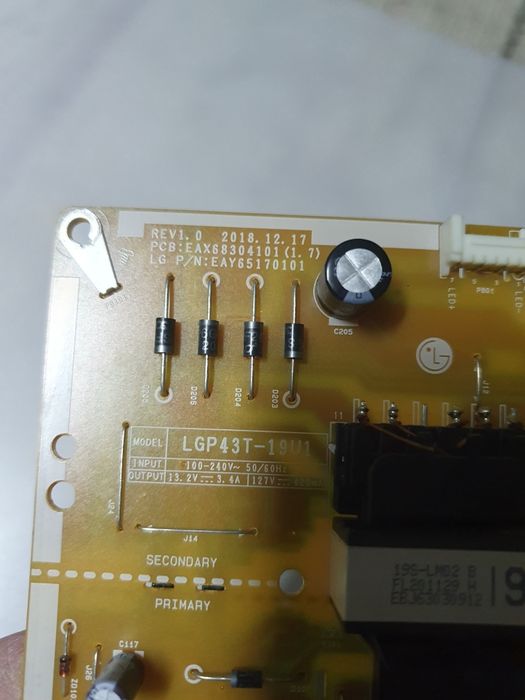 Peças tv LG 43UN73006LC