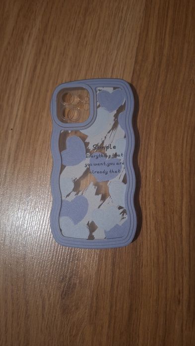 etui iphone 12 niebieski