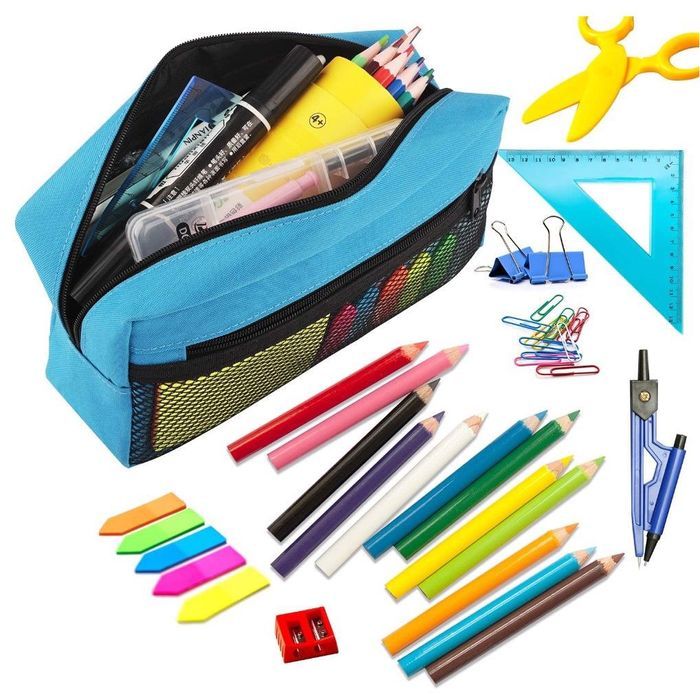 Ragzan piórnik duży niebieski