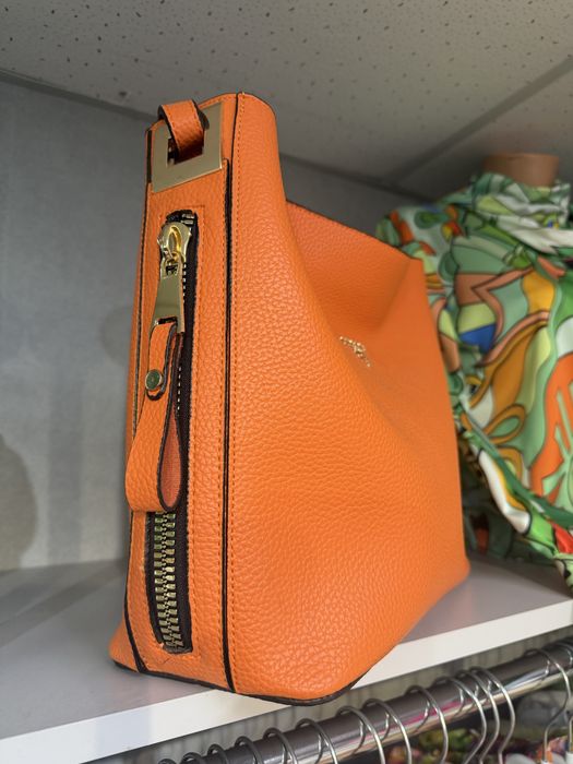 Велика сумка шопер оранжева Прада Prada