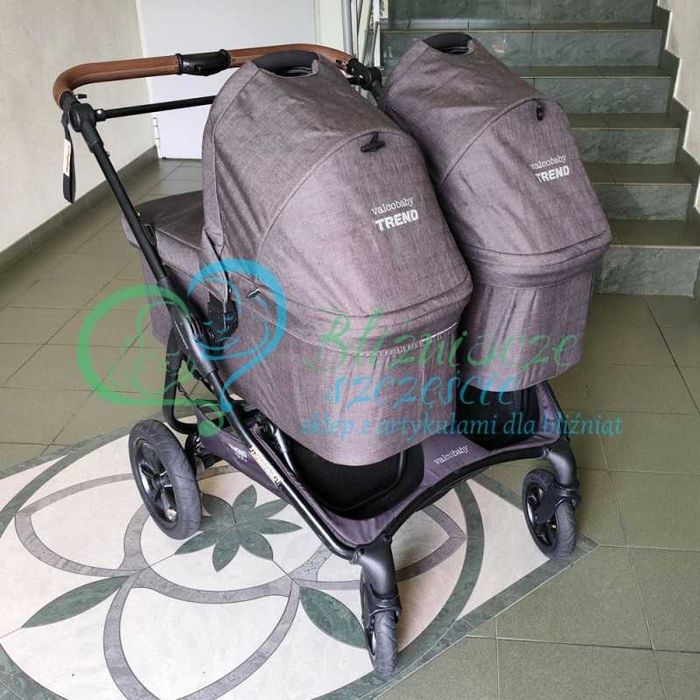 Wózek bliźniaczy 2w1 KOMIS