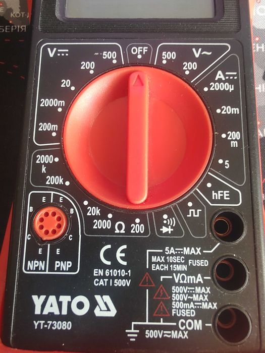‼️ Мультиметр YATO YT-73080‼️ | Тестер напряжения | Мультиметр